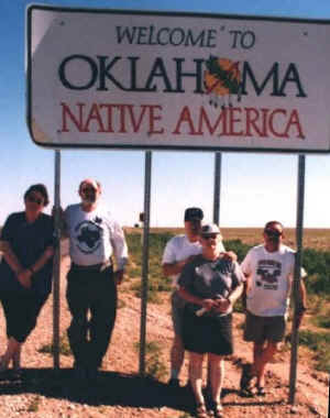 Our team crossing into Oklahoma