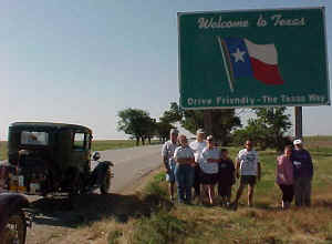 Our team crossing into Texas