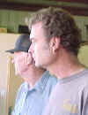 Rick (right) and his father watch the fun