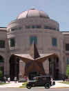 Our 1928 Model A Ford in front of the museum