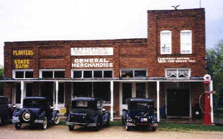 Model A Fords in The Grove, Texas