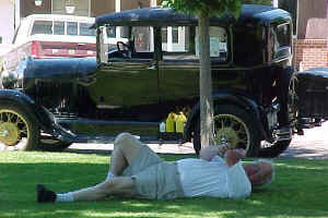 Lyle Meek relaxing in Springlake, Colorado